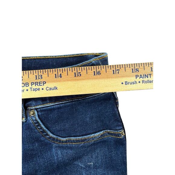 Spanx Flare Jeans Womens Size XL High Rise Dark Blue Denim 20327R - Picture 4 of 9